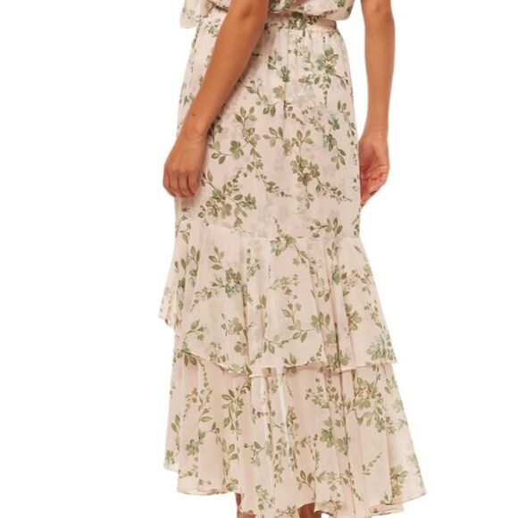 Misa Los Angeles Seva Maxi Skirt in Rose Paisley | Size L - Picture 3 of 8